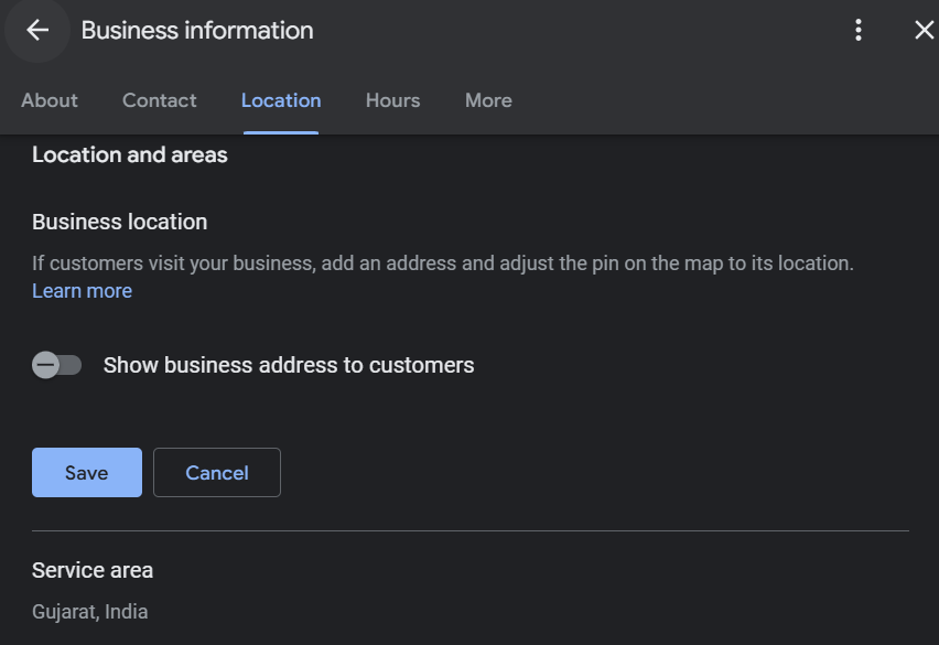 add service area